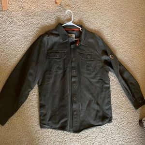 Men’s flannel lined shirt jacket